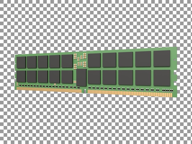 Rendering 3D realistico della RAM DDR5 Visualizzazione della memoria all'avanguardia