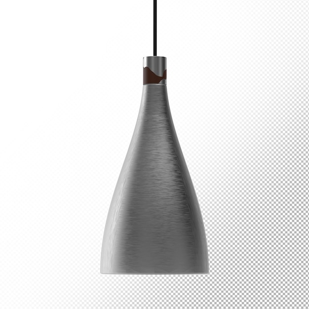 Rendering 3D realistico isolato della lampada da soffitto per il creatore di scene