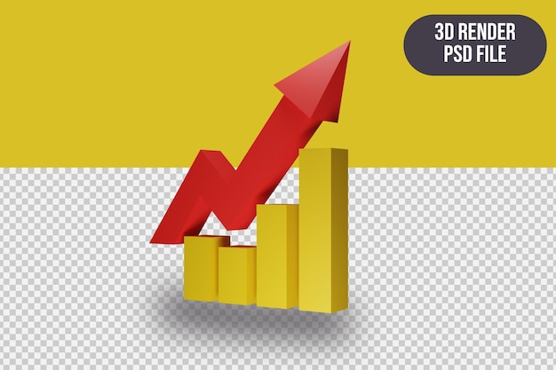 Rendering 3D Rendering Up Trend Premium
