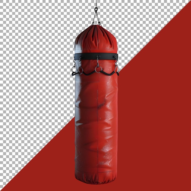 PSD rendering 3d d'un sac de boxe sur un fond transparent généré par ai