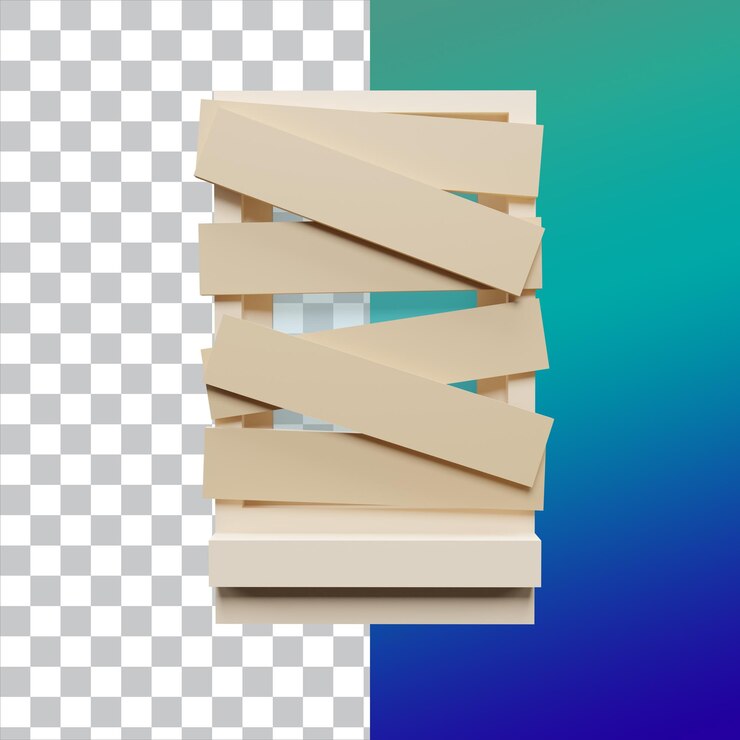 Rendering 3D Singola finestra bloccata isolata