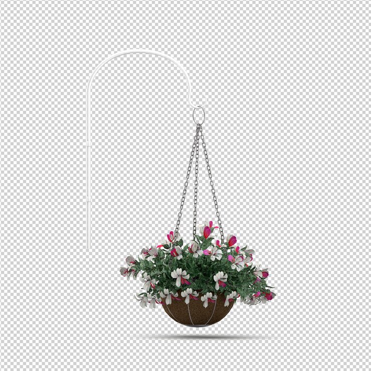 Rendering 3D tanaman isometrik