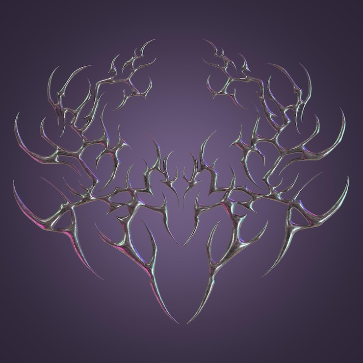 PSD rendering 3d tribal