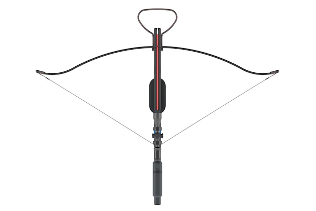 PSD rendering 3d de la vue supérieure de l'arbalète isolé sur un fond transparent
