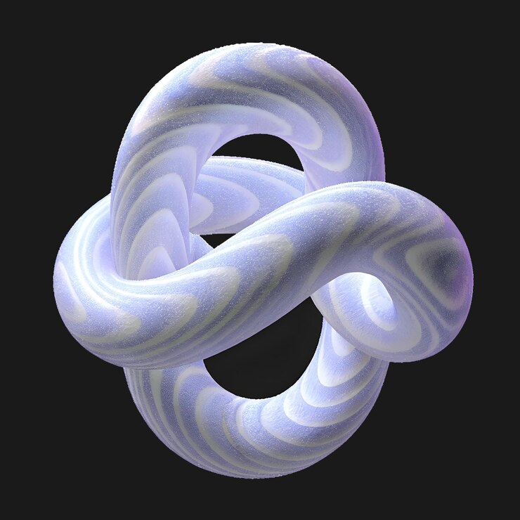 PSD rendering del nodo 3d astratto