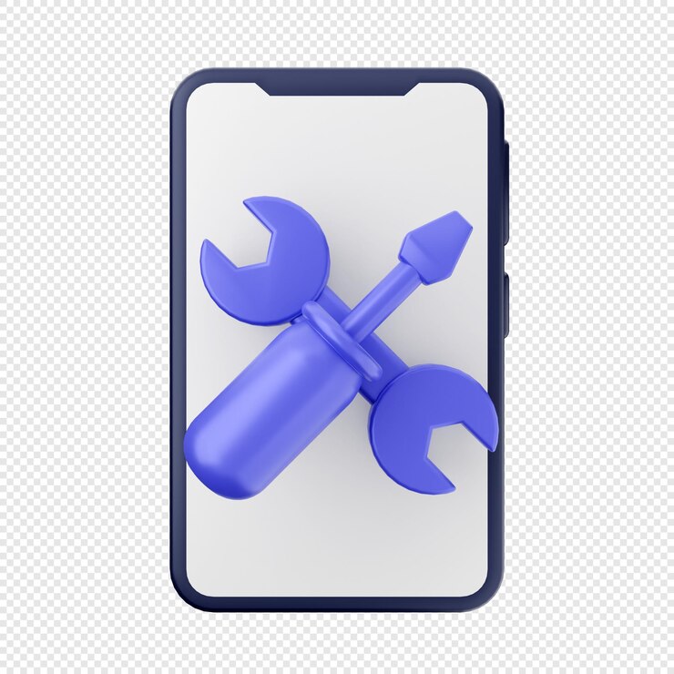 Rendering dell'icona di uno smartphone 3D