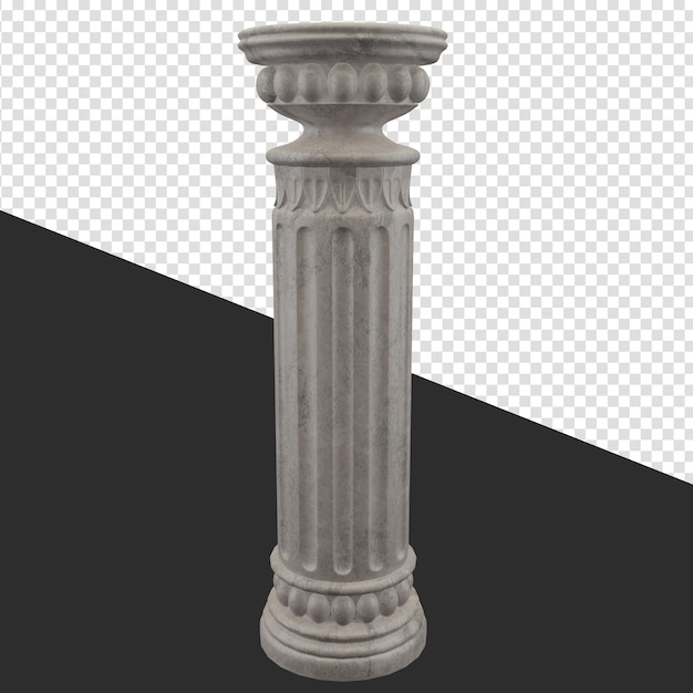 Rendering della colonna di cemento 3d