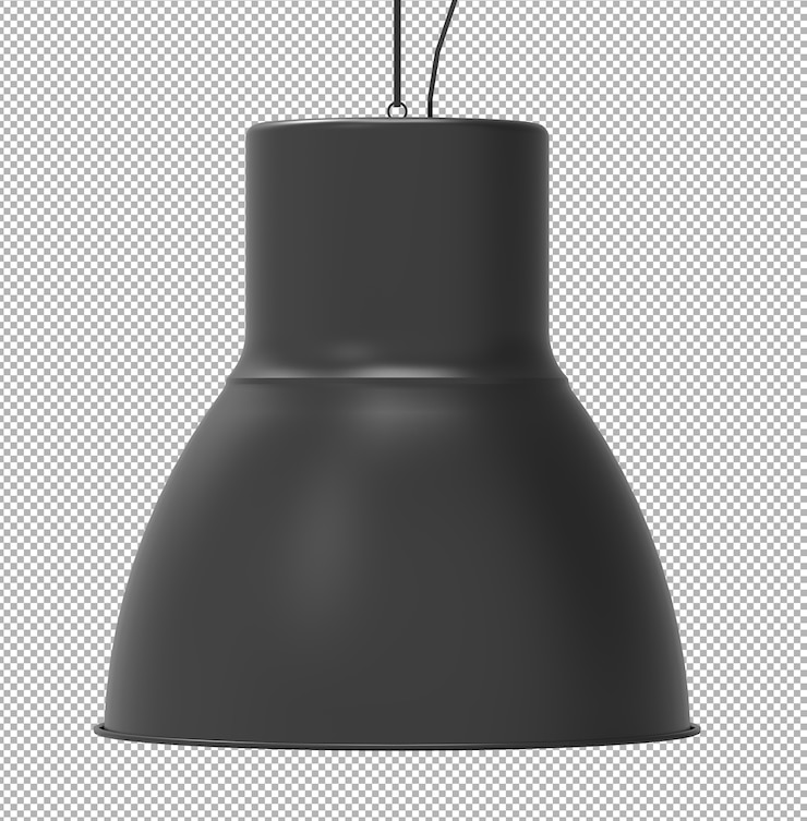 PSD rendering della lampada da soffitto isolata
