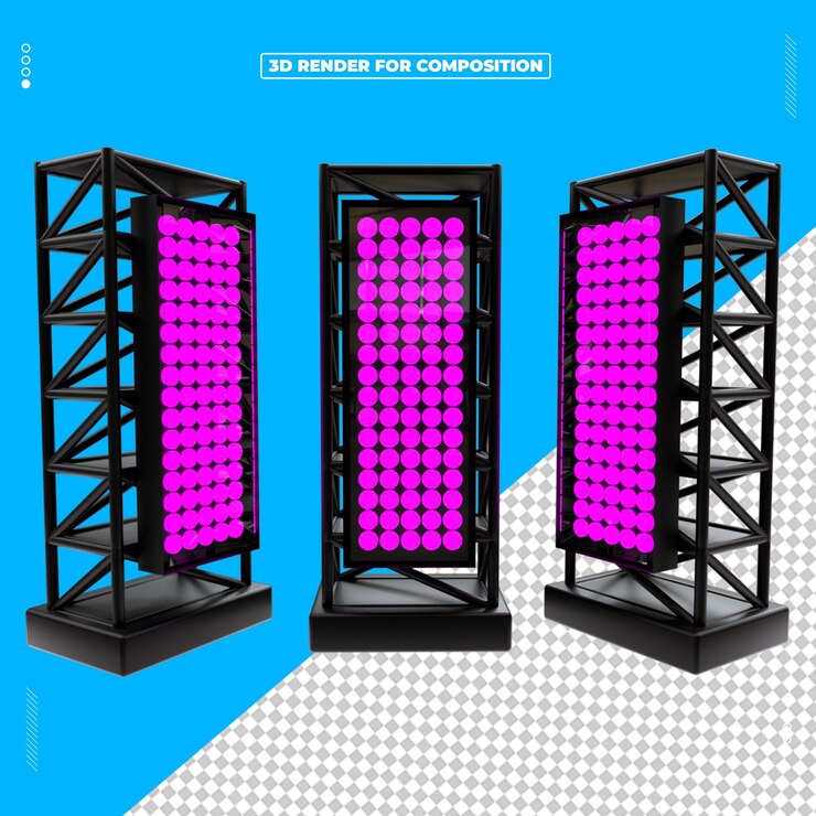 PSD rendering dello schermo led 3d