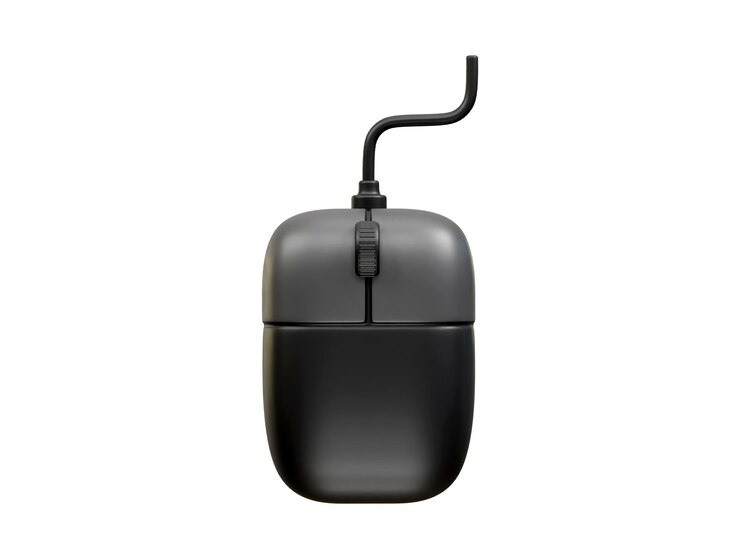 PSD rendering di icone 3d moderne con illustrazione di mouse per computer
