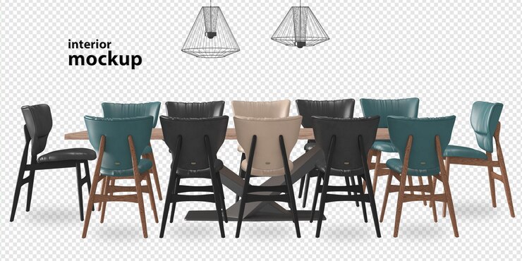 rendering di mockup interni isolato