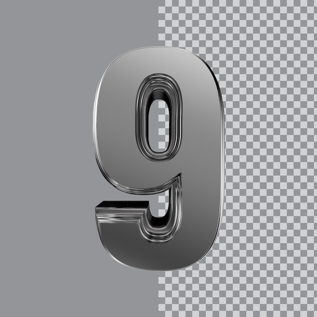 Rendering di numeri 3d