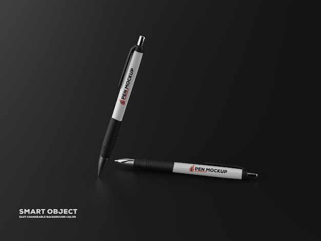 Rendering di progettazione mockup penna opaca