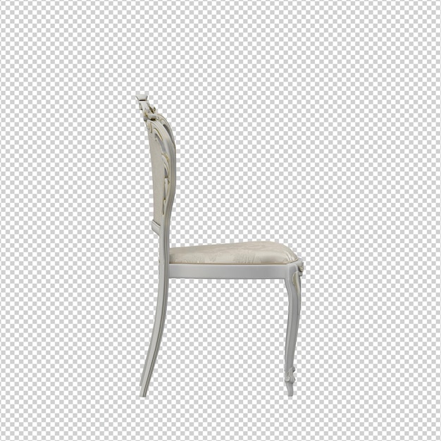 Rendering isolato sedia 3D