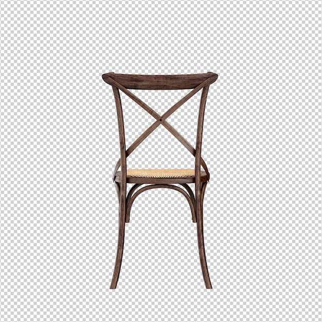 Rendering isolato sedia 3D