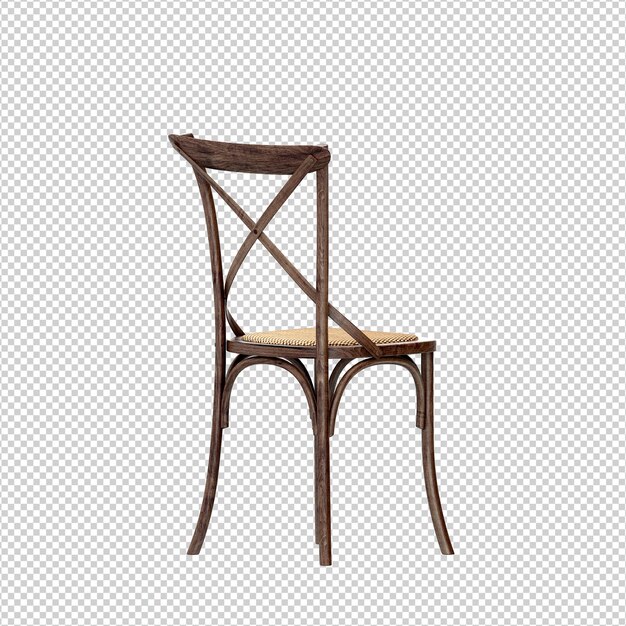 Rendering isolato sedia 3D