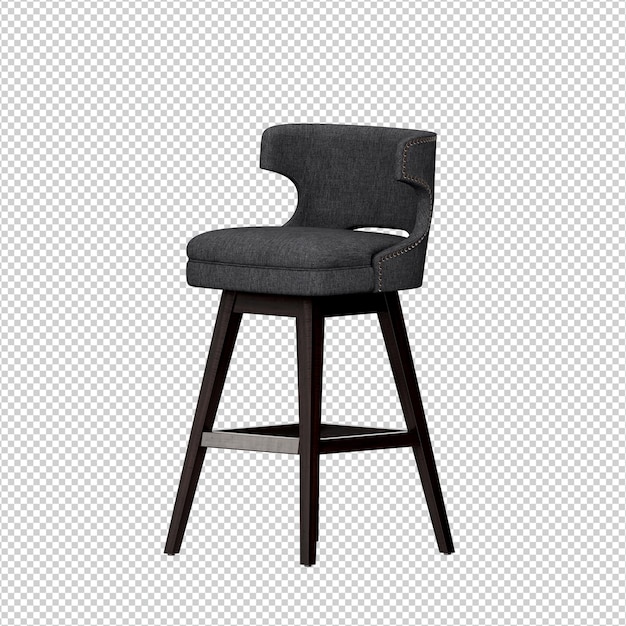 Rendering isolato sedia 3D