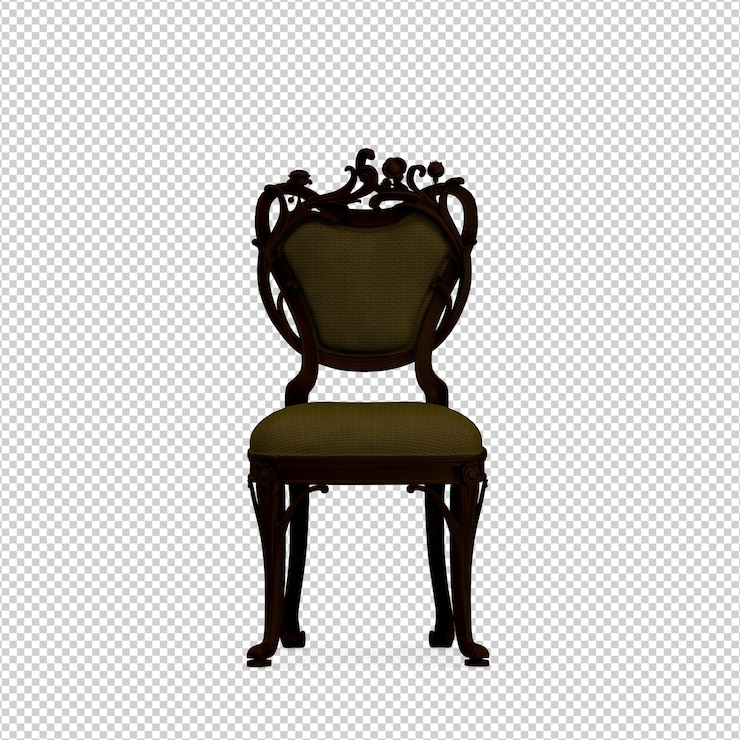 PSD rendering isolato sedia 3d