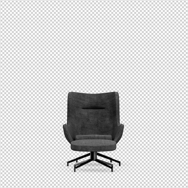 Rendering isolato sedia 3D