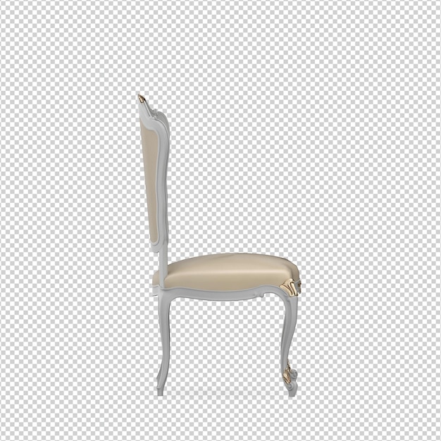 Rendering isolato sedia 3D