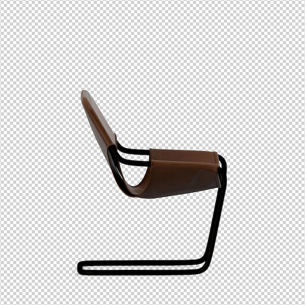 Rendering isolato sedia 3D