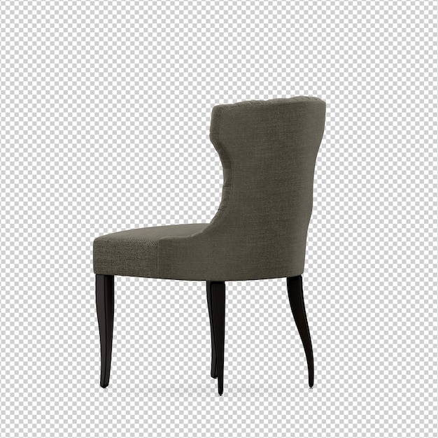 Rendering isolato sedia 3D