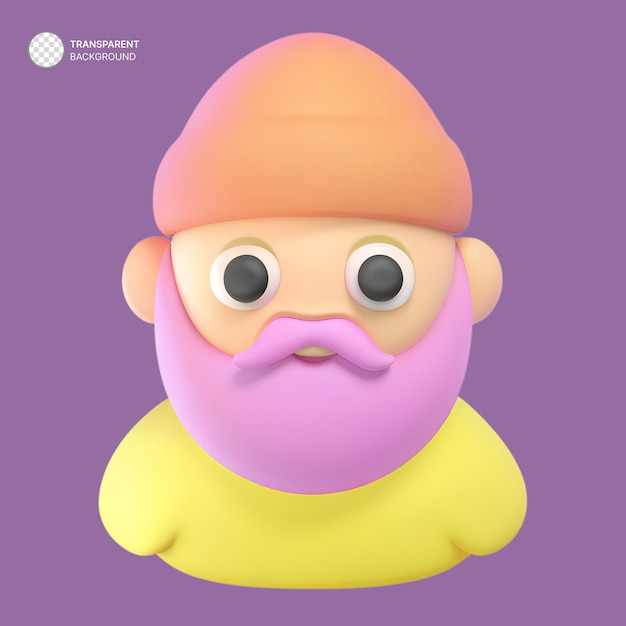 Rendering de personnages 3D de l'avatar de l'homme