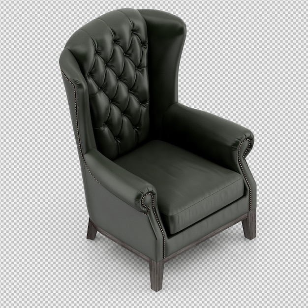 Rendering poltrona isometrica 3D