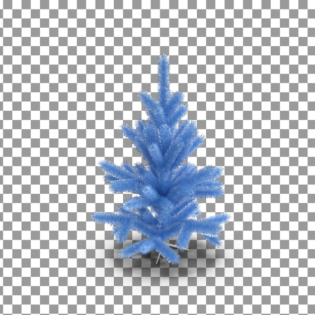 Rendering Psd 3d D'un Arbre De Conifère Sur Un Fond Isolé Et Transparent