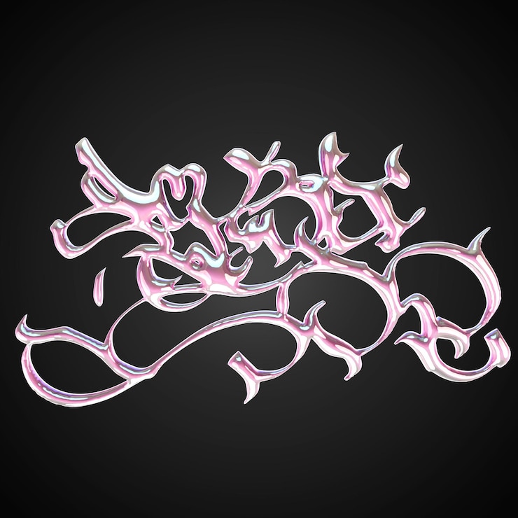 PSD rendering tipografico 3d ad alta risoluzione