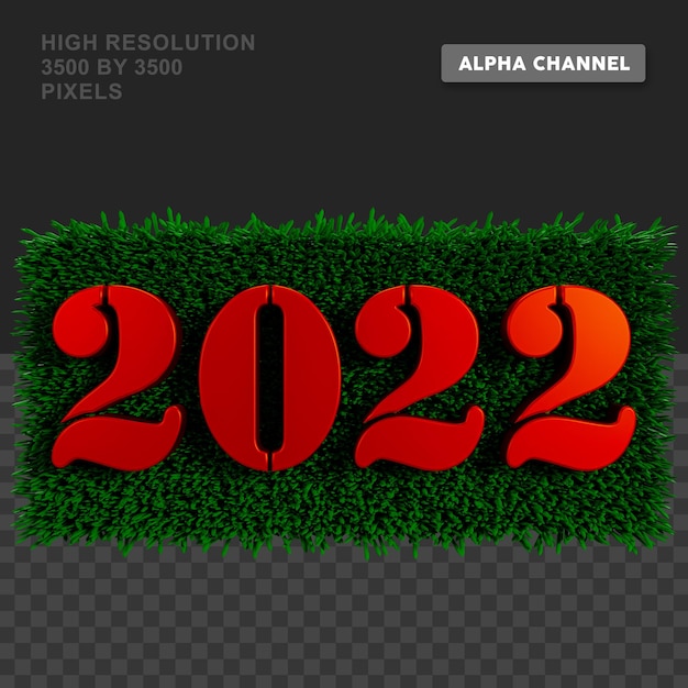 Renderização 3D 2022 Premium PSD