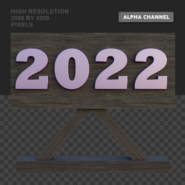 Renderização 3D 2022 Premium PSD