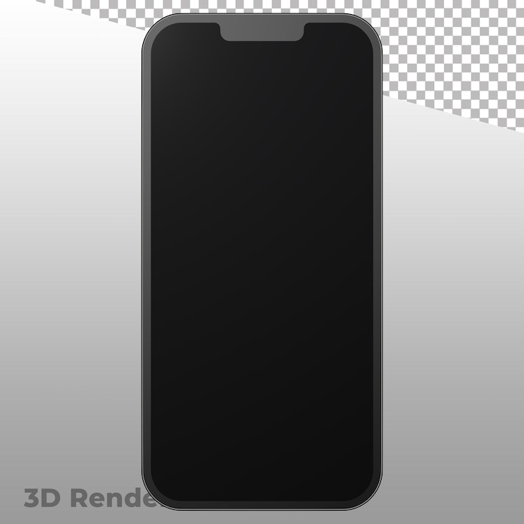 PSD renderização 3d celular