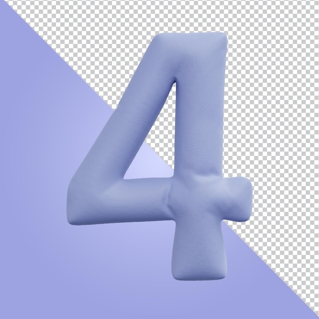 renderização 3D da letra do alfabeto isolada