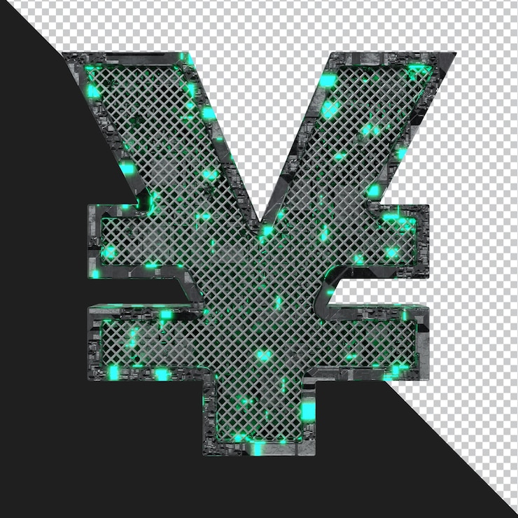 PSD renderização 3d da letra do alfabeto isolada
