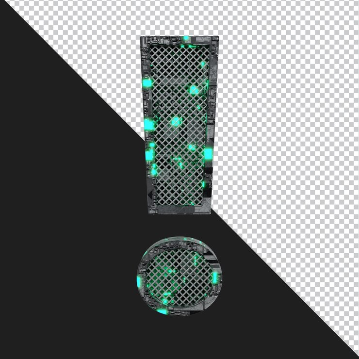 PSD renderização 3d da letra do alfabeto isolada