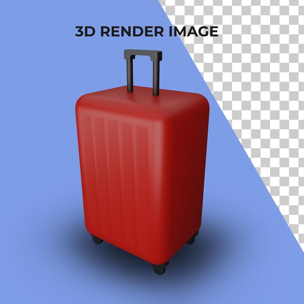 Renderização 3d da mala