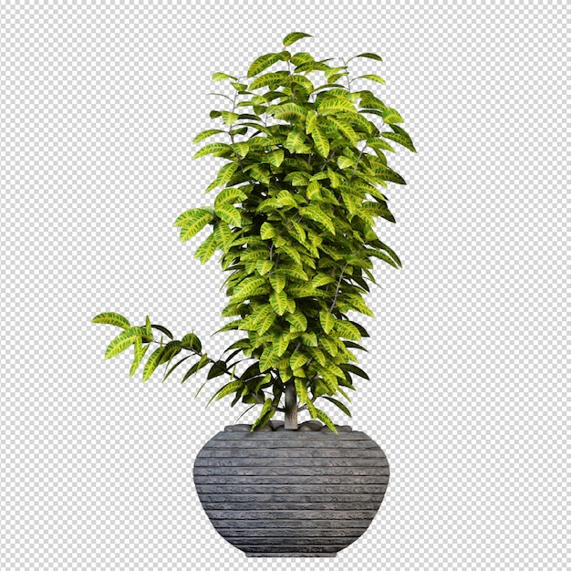 Renderização 3D da planta isométrica
