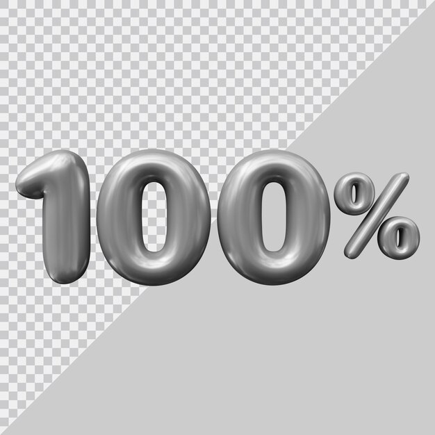 renderização 3D de 100 por cento com estilo moderno