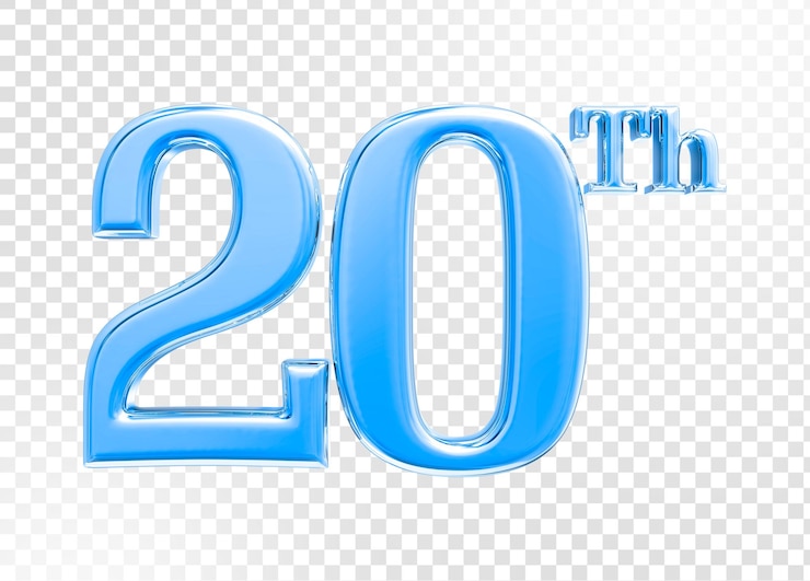 PSD renderização 3d de aniversário de número