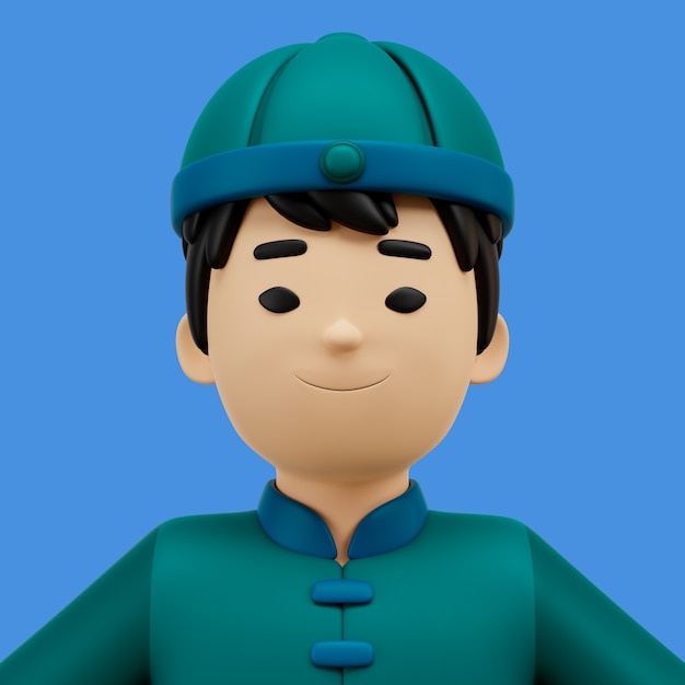 PSD renderização 3d de avatar