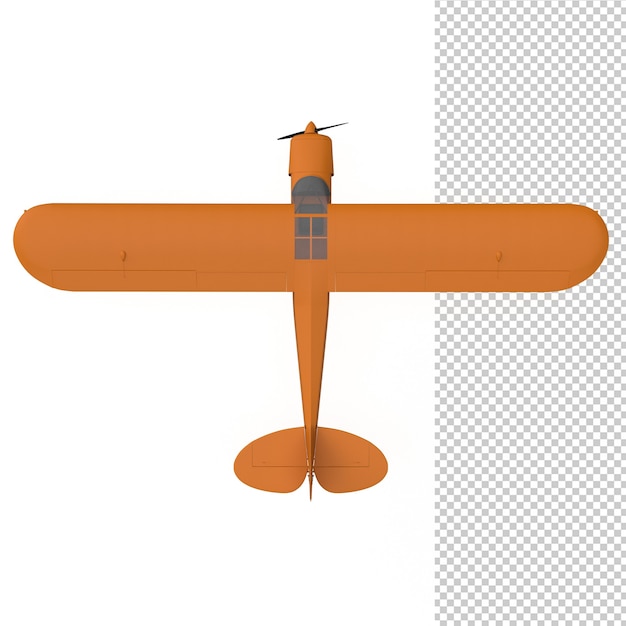 PSD renderização 3d de avião isolado