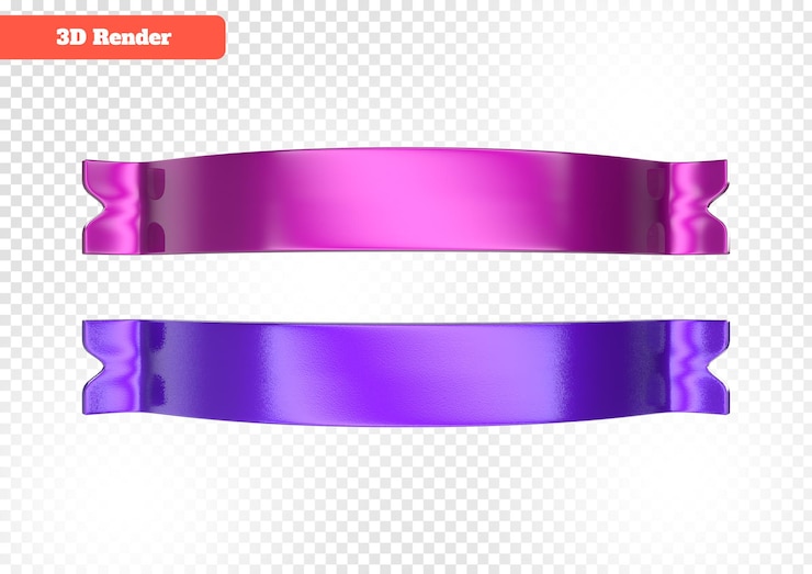 PSD renderização 3d de banner de coração