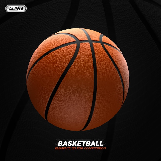Renderização 3D de basquete