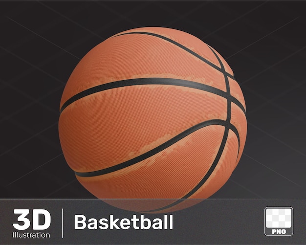 Renderização 3D de basquete