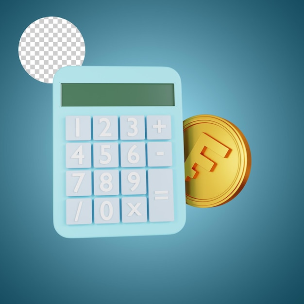 Renderização 3d de finanças de negócios franco