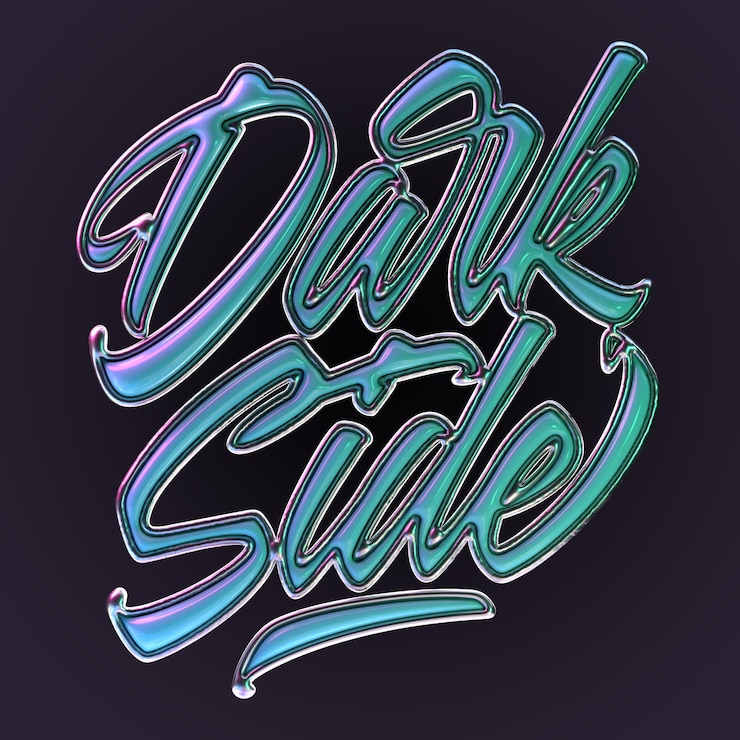 PSD renderização 3d de letras