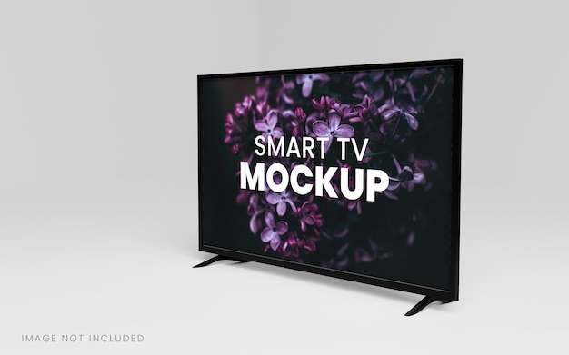 PSD renderização 3d de maquete para smart tv