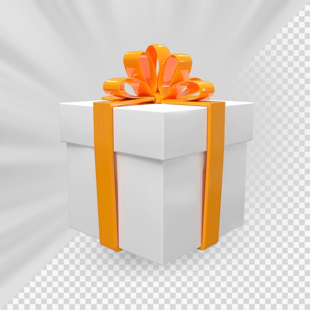 renderização 3d de presente