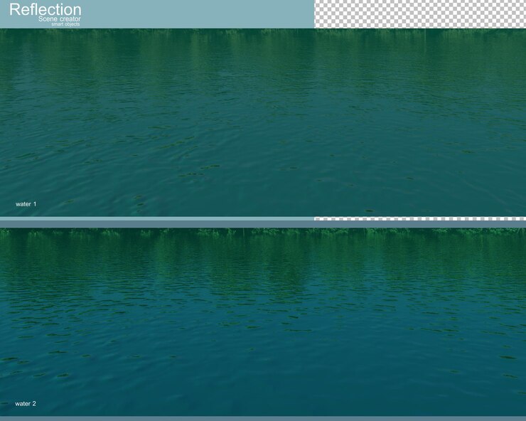 PSD renderização 3d de renderização de cenário natural